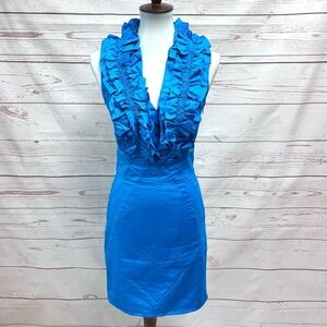 Ted Baker Blue Ruffle Dress